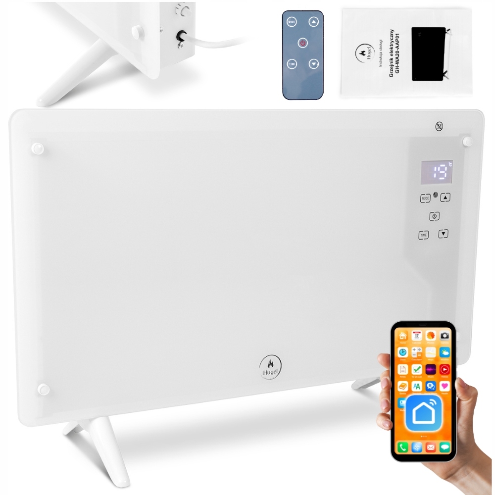 ELEKTRICKÝ OHRIEVAČ, KONVEKTOR, ÚSPORA ENERGIE WIFI SKLENENÝ TERMOSTAT